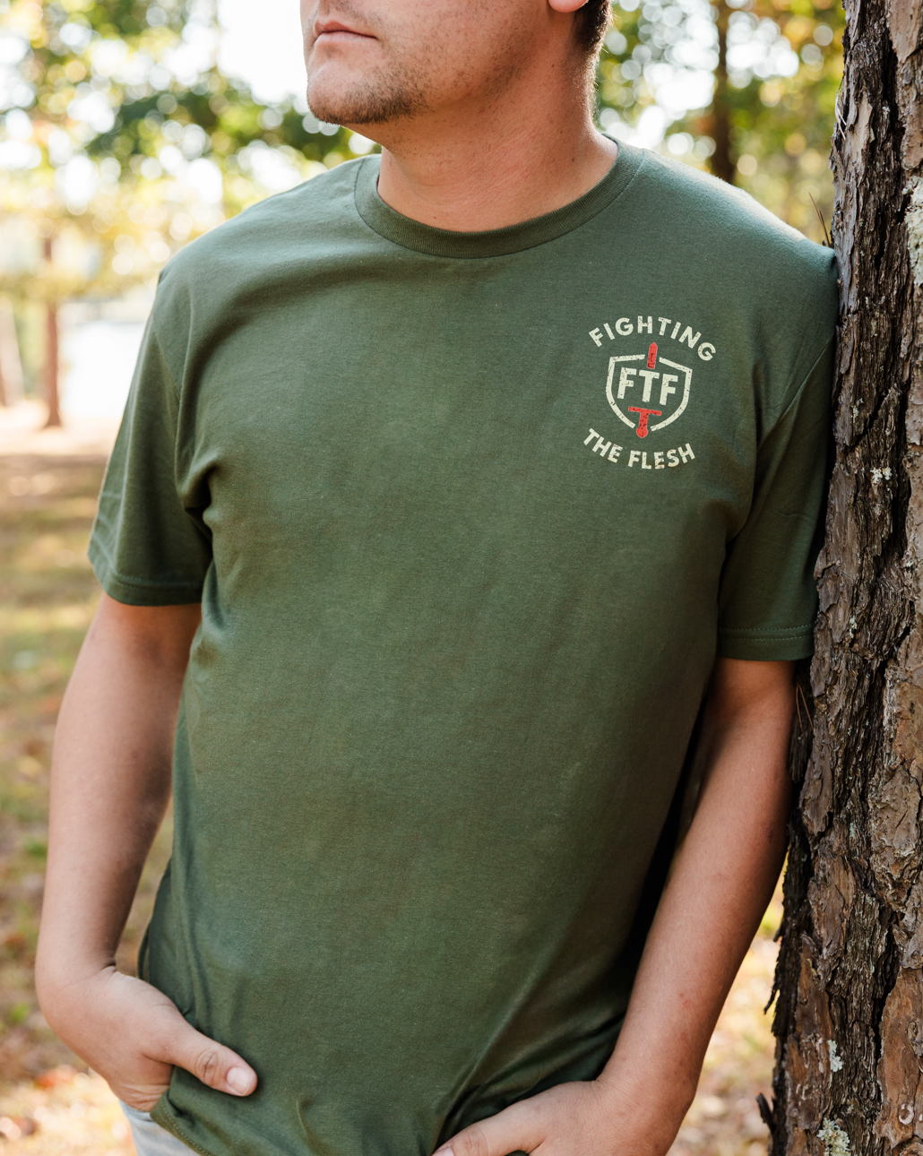 First Drop Pre-Order T-Shirt (Army Green & Maroon)