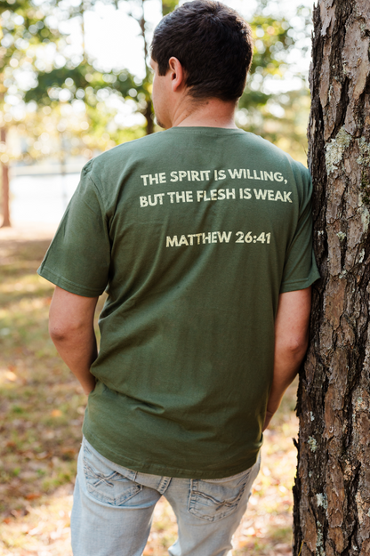 First Drop Pre-Order T-Shirt (Army Green & Maroon)