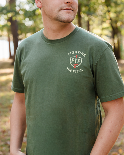 First Drop Pre-Order T-Shirt (Army Green & Maroon)